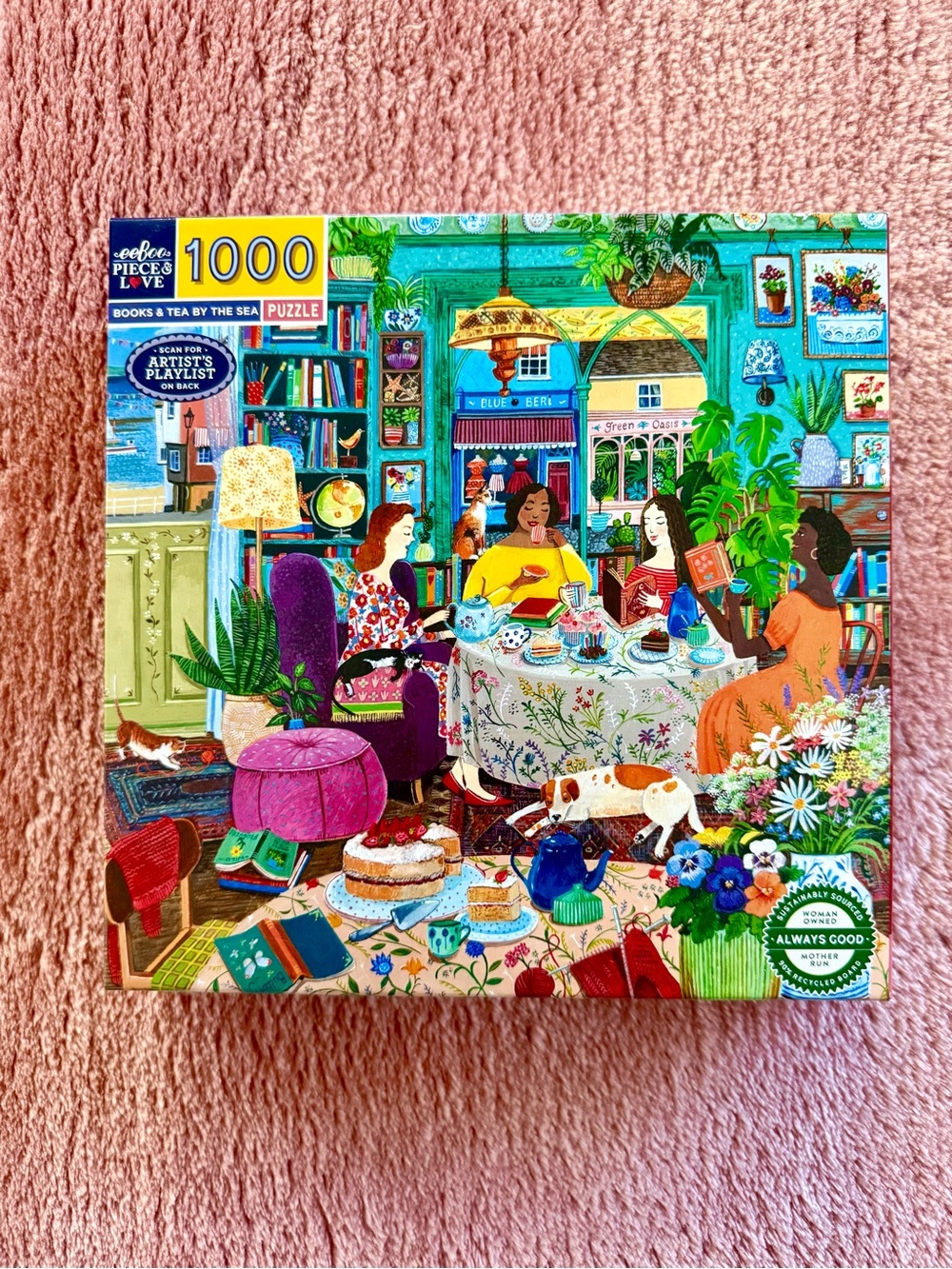 Books & Tea By the Sea | 1,000 Piece Jigsaw Puzzle
by eeBoo